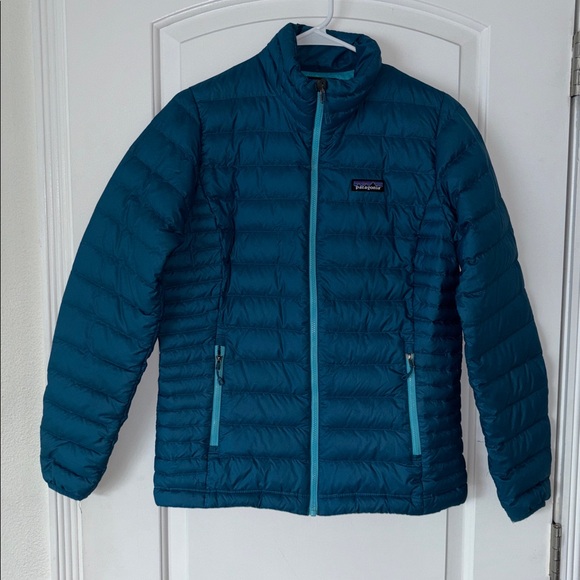 Patagonia Women's Blue Down Sweater Jacket M - Picture 2 of 11